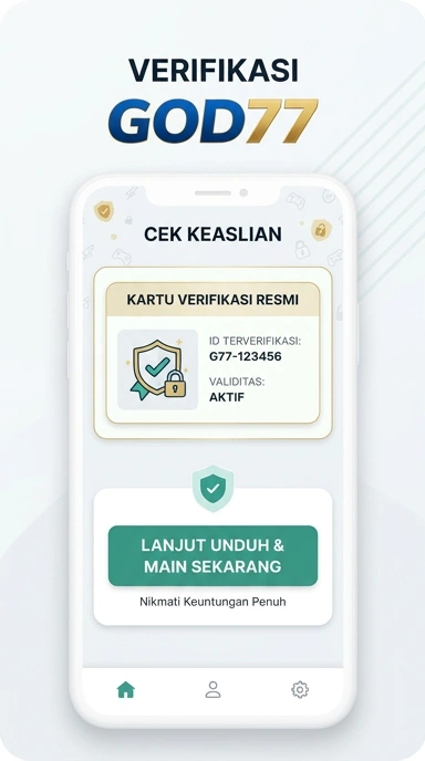 Tampilan kanal resmi god77